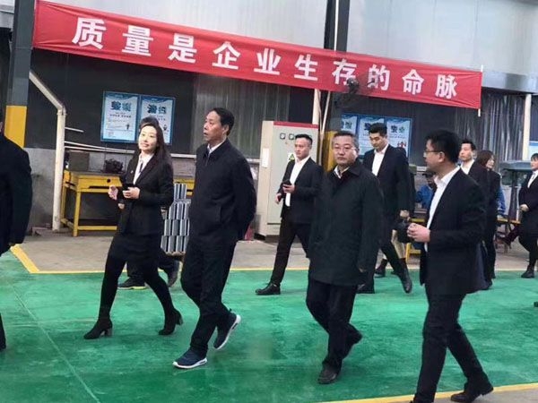 市委刘书记、彭市长带领全市领导班子和乡镇主要负责人到辰宏医疗视察指导工作